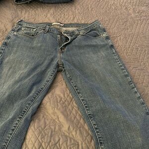 Levis 595well loved jeans 8 short soft well loved